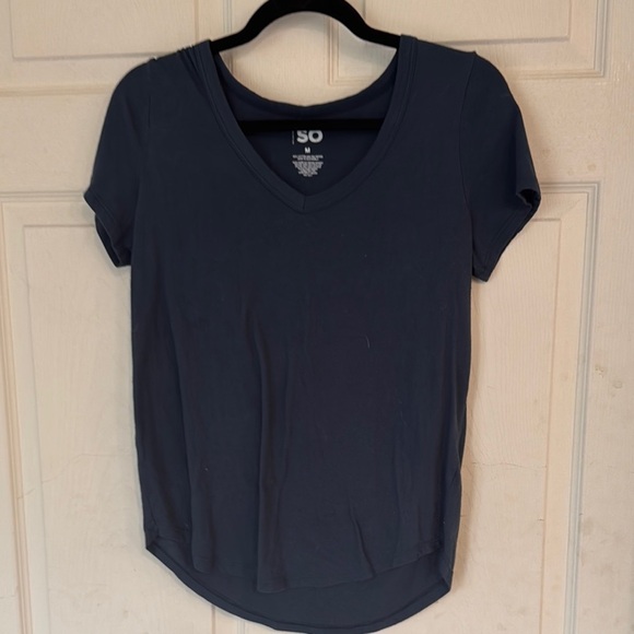 SO Blue Fitted Short Sleeve T-Shirt women’s medium - Picture 1 of 6